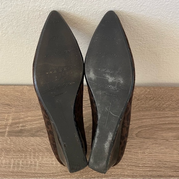 Stuart Weitzman Vintage Cheetah Print Suede Wedges, Size 6.5 - Picture 6 of 7